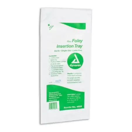 Dynarex Dynarex Catheter Insertion Tray Foley Without Catheter Without Balloon Without Catheter – 4927