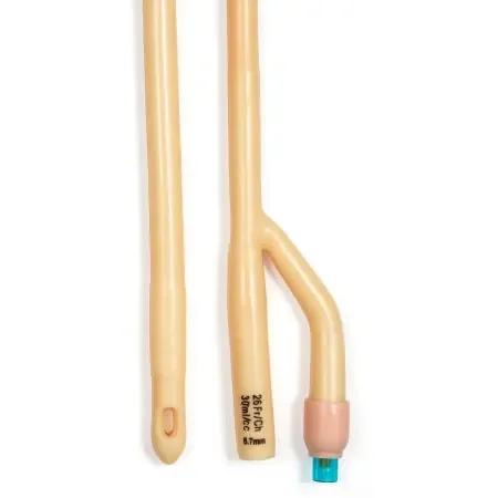 Dynarex Foley Catheter 2-Way Standard Tip 5 cc Balloon 30 Fr. Silicone Coated Latex – 4950