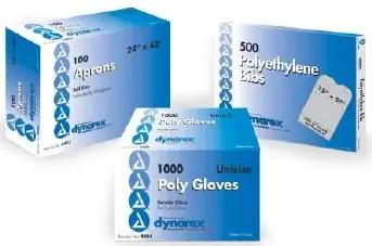 Dynarex Lap Bib Slipover Disposable Poly / Tissue – 4406