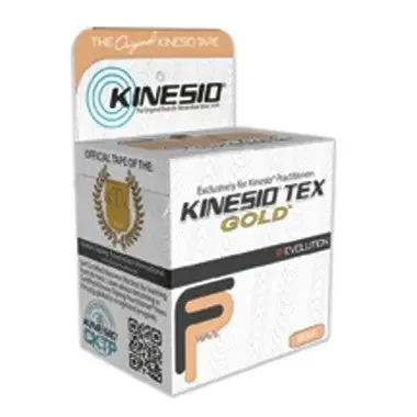 Dynatronics Kinesio Tex Gold FP Kinesiology Tape Water Resistant Cotton 3 Inch X 16-2/5 Foot Beige NonSterile – KTGN15034-1