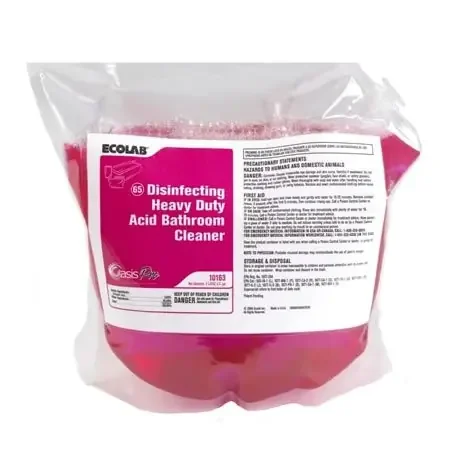 Ecolab Oasis Pro 65 Heavy Duty Surface Disinfectant Cleaner Acid Based Liquid Concentrate 2 Liter Bag Floral Scent – 10163