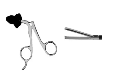 Elmed 10mm Dissectors and Graspers Claw Grasper 2 X 3 Teeth Single Action, 20mm Tip – Uninsulated Handles