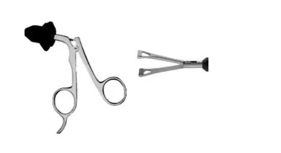 Elmed 10mm Dissectors and Graspers Duval Grasper Axial Serrations – 40mm Tip – Uninsulated Handles