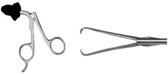 Elmed 10mm Dissectors And Graspers Rotatable Us Bacock ,Spring Tension, Atraumatic 22mm Tip,Uninsulated Handles