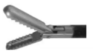 Elmed 5mm Dissectors and Graspers Davol Type Scooped-Jaw and Gently Mash Teeth, 15mm Tip – Insulated Handles