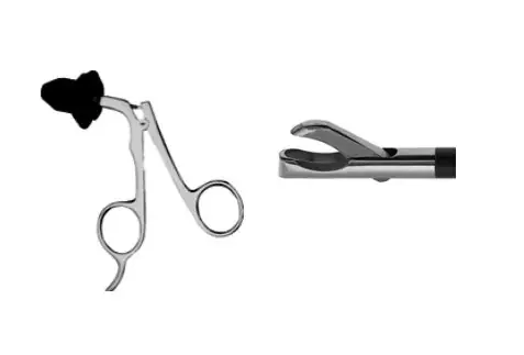 Elmed 5mm Scissors and Biopsy Forceps Biopsy Punch Single-Action, 10mm Tip – Non-Insulated Handles