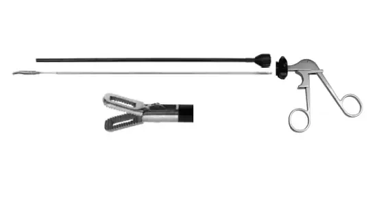 Elmed Style C Modular 3-Piece Screw Apart – Fenestrated Grasper, 16mm Jaw