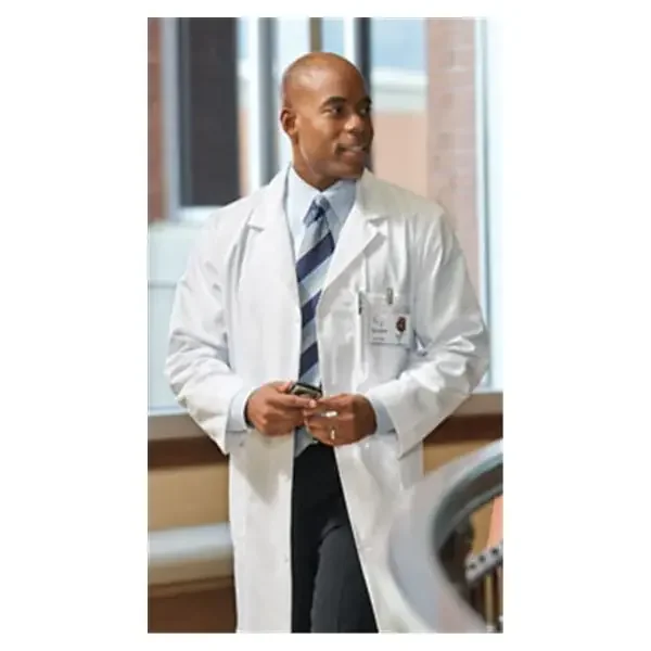 Encompass Group Lab Coat 80% Polyester / 20% Cotton Essentials Mens White Size 34 39 In Ea – 47406-W34