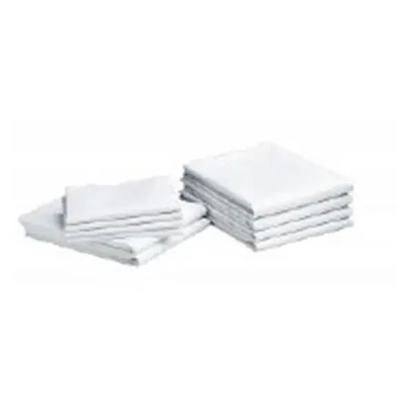 Encompass Group Sheet Flat 66X104″ Muslin 55% Cotton/45% Polyester White 12/Pk – 49624-104