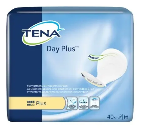 Essity HMS North America Inc TENA Day Plus Bladder Control Pad Heavy Absorbency Dry-Fast Core One Size Fits Most Unisex Disposable – 62618