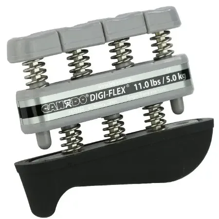 Fabrication Enterprises CanDo Digi-Flex Hand Exerciser Silver XX-Heavy, 11 lb. – 10-0752
