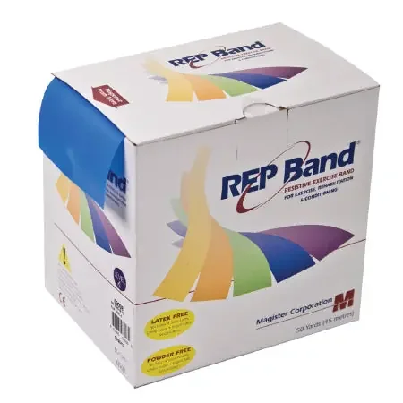 Fabrication Enterprises REP Band Exercise Resistance Band Blue 50 Yard Level 4 Resistance – 10-1092