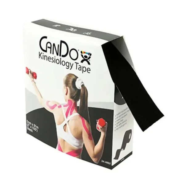 Fabrication Enterprises Tape Kinesiology Cando Cotton 2″X103‘ Black Ea – 24-4862