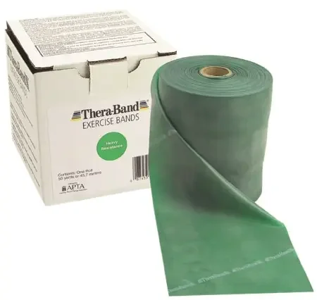 Fabrication Enterprises Thera-Band Exercise Resistance Band Green 50 Yard Medium Resistance – 10-1008