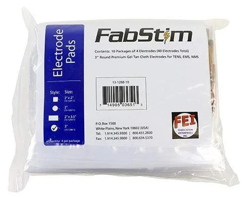 FabStim Electrode, 3″ Round, 40/bag (10 sheets of 4)