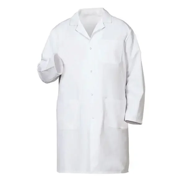 Fashion Seal Lab Coat Knee Length 65% Polyester / 35% Cotton Mens White Size 48 41 In Ea – 485-48