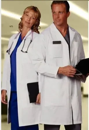 Fashion Seal Uniforms Lab Coat White Large Long Sleeves Knee Length – 3492-L