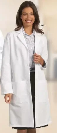 Fashion Seal Uniforms Lab Coat White X-Small Long Sleeves Knee Length – 444 XS