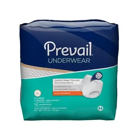 First Quality Prevail Daily Underwear Adult Absorbent Underwear Pull On X-Large Disposable Moderate Absorbency – PV-514
