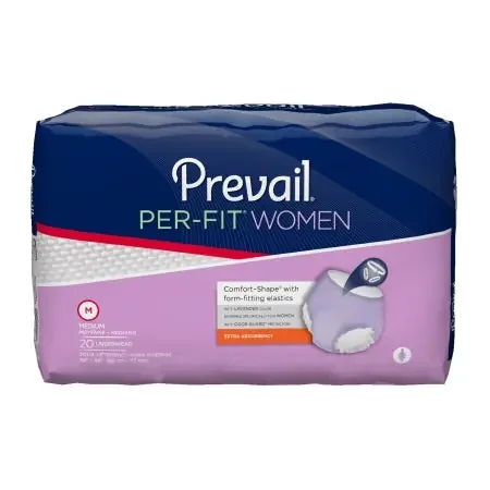 First Quality Prevail Per-Fit Women Adult Absorbent Underwear Pull On Medium Disposable Moderate Absorbency – PFW-512