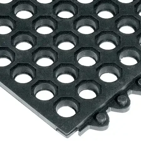 Fisher Scientific 24/Seven Anti-Fatigue Mat 3 X 3 Foot Black Grease Resistant Rubber – 19046711