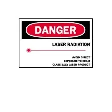 Fisher Scientific Caution Sign Danger Laser Radiation Avoid Direct Exposure To Beam Class 111B Laser Product, With Pictogram – 19807285