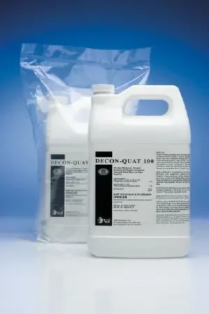 Fisher Scientific DECON-QUAT 100 Surface Disinfectant Cleaner Quaternary Based Liquid Concentrate 1 gal. Jug Benzaldehyde Scent – 19546850