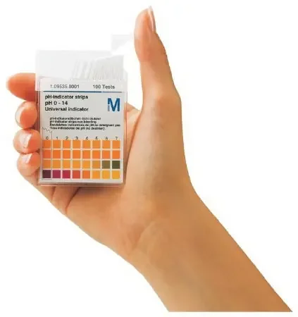 Fisher Scientific MColorpHast pH Indicator Strip 15 Graduations, 0 to 14 pH Range, 10° to 25°C Storage Requirements, 3 to 5 Years Shelf Life – 1095350007