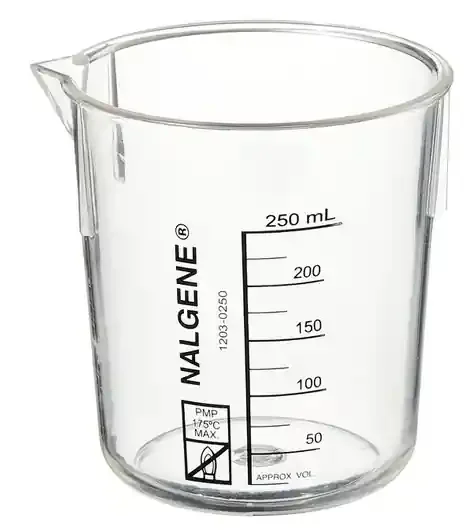 Fisher Scientific Nalgene Beaker Griffin, Low Form Polymethylpentene 250 mL – 0259115E