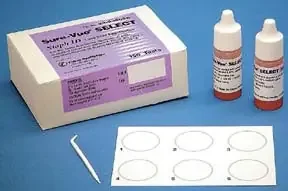Fisher Scientific Sure-Vue Select Staph ID Rapid Test Kit Latex Agglutination Test Staphylococcus Aureus Primary Culture Sample Non-CLIA Waived 150 Tests – 23038056