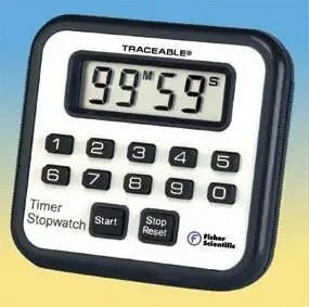 Fisher Scientific Traceable Timer 99 min, 59 to 1 sec Digital – 1464914