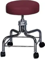 Galaxy Enterprises Exam Stool Backless Spin Lift Screw Adjustment 4 Casters Mauve – 1125-MAUVE