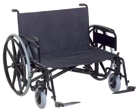 Gendron Regency XL 2000 Bariatric Wheelchair Heavy Duty Desk Length Arm Removable Arm Style Mag Wheel Black 28 Inch Seat Width 700 lbs. Weight Capacity – 6728-20-61-28