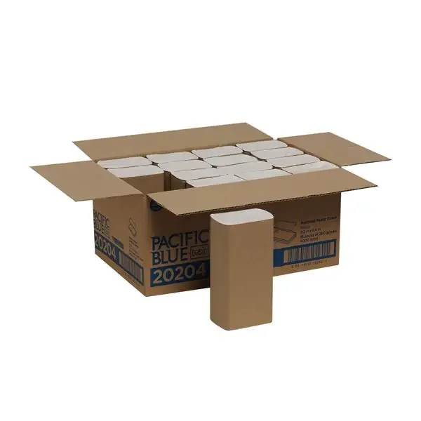 Georgia Pacific Towel Hand Pacific Blue Basic Multifold 1 Ply White 9.2 In X 9.4 In 16Pk/Ca – 20204