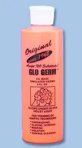 Glo-Germ Glo Germ Germ Simulator 8 oz. Bottle White Powder / Purified Water – GGG80