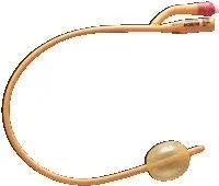 Gold 2-way Silicone-coated Foley Catheter 12 Fr 30 Cc