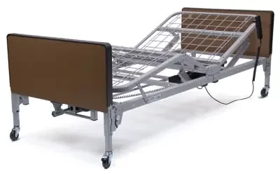 Graham-Field Electric Bed Full 87 Inch Sleep Deck 9-1/2 to 20 Inch (Casters in Low Position), 13 to 23-1/2 Inch (Casters in Standard Position) Height Range – US0458
