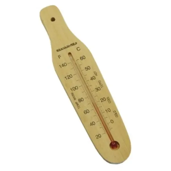Graham-Field/Everest &Jennings Thermometer Bath Grafco 9″ Flat Wood Ea – 1537