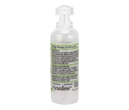Grainger Eyesaline Eye Wash Solution 1 oz. Squeeze Bottle – 3PVT3