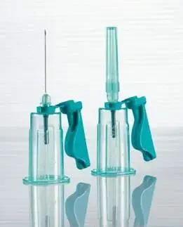 Greiner Bio-One VACUETTE Quickshield Complete Plus Blood Collection Needle with Holder 21 Gauge 1-1/2 Inch Needle Length Safety Needle Without Tubing Sterile – 450239