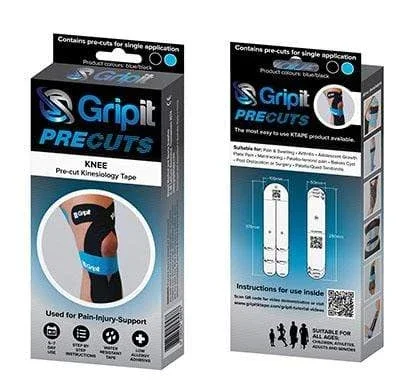 Gripit PRECUT- Knee, Blue/Black