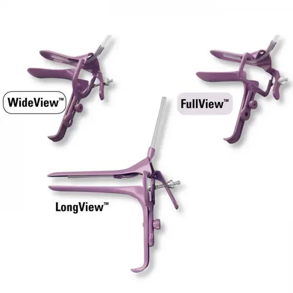 Gynex Gynex WideView Electrosurgical Vaginal Speculum Graves NonSterile Surgical Grade Coated Stainless Steel Medium 40 mm Yoke Opening with PSE Tube Reusable Without Light Source Capability – 2840