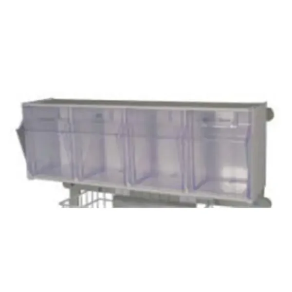 Harloff Manufacturing Bin Tilt Classic Clear Plastic With Rail Clips Ea – TILTBIN4RC