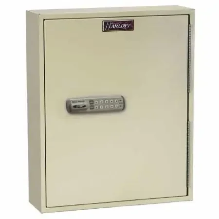 Harloff Narcotic Cabinet Wall Mount Heavy-Duty 20 Gauge Steel One Fixed and One Adjustable Shelf Single Lock – 2727E
