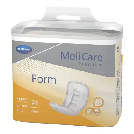Hartmann MoliCare Premium Form Plus Bladder Control Pad 24-1/2 Inch Length Moderate Absorbency Polymer One Size Fits Most Unisex Disposable – 168019
