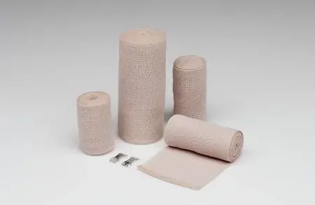 Hartmann REB LF Elastic Bandage 6 Inch X 5 Yard Standard Compression Clip Detached Closure Tan Sterile – 34600000