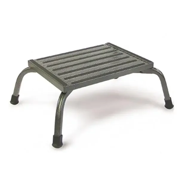 Hausmann Industries Stool Step Silver Tone Finish Rubber Tip 4 Leg Ea – 2018