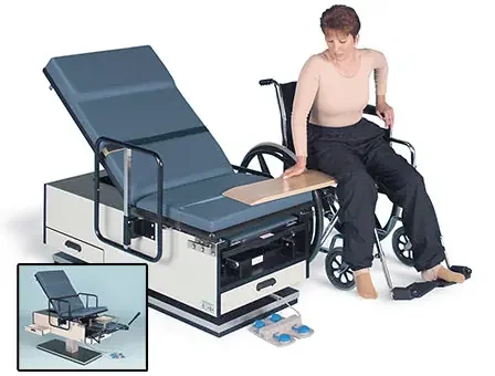 Hausmann Powermatic Wheelchair Accessible ADA Exam Table – 55″-71″ x 26″ x 20″-32″