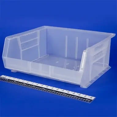Health Care Logistics HCL Super Tough Storage Bin Semi-Clear Industrial Grade Polymers 7 X 14-3/4 X 16-1/2 Inch – 1420C