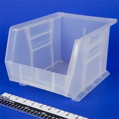 Health Care Logistics HCL Super Tough Storage Bin Semi-Clear Industrial Grade Polymers 7 X 8-1/4 X 10-3/4 Inch – 1413C
